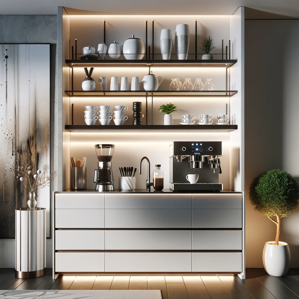 Elevate Your Space with a Chic Coffee Bar Cabinet